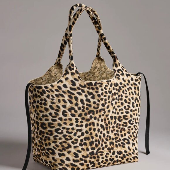 Shiraleah Cheetah Leopard Print Tote Bag - Robbie Tote - Picture 5 of 6
